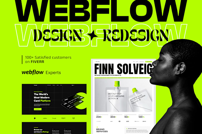 Gig Preview - Design and redesign professional webflow website