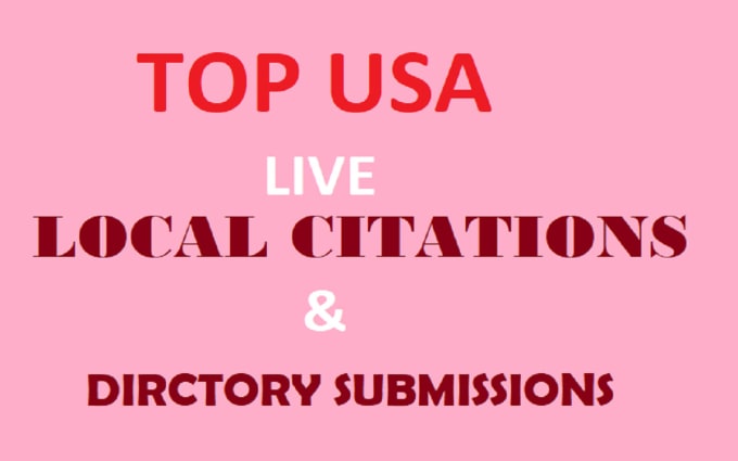 Bestseller - do 350 USA local citations and dirctory submissions