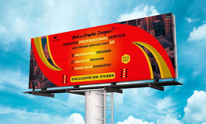 Gig Preview - Design billboard, signboard , signage , or hoarding design