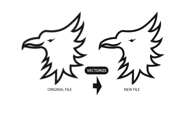 Gig Preview - Convert or vectorize Low Res Logo, Icon to vector