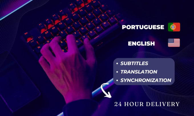 Gig Preview - Add and translate english or portuguese subtitles to your videos