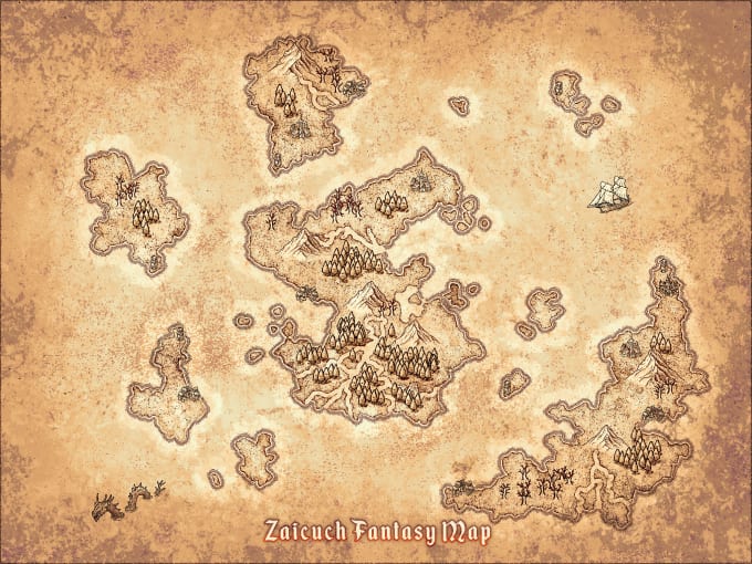 Gig Preview - Make a fantasy map for your dnd game