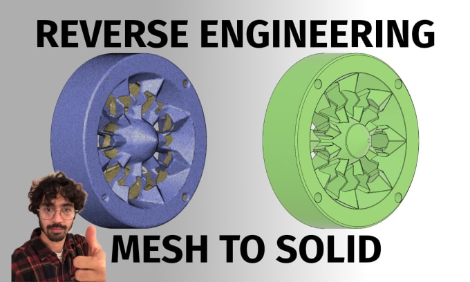 Gig Preview - Reverse engineer your 3d scans and meshes