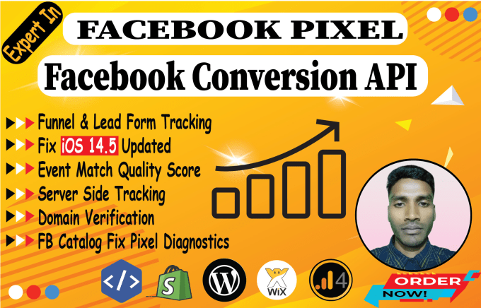 Gig Preview - Setup facebook pixel, conversion API with GTM, fb server side tracking