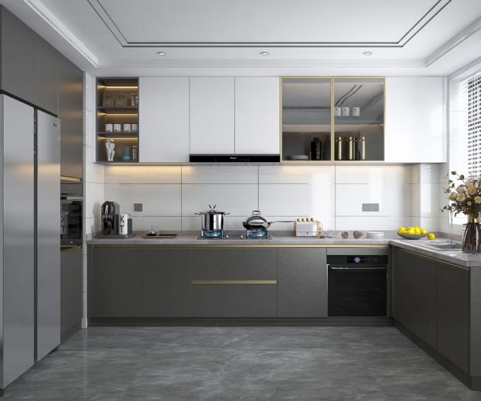 Gig Preview - Do kitchen interior design and realistic rendering