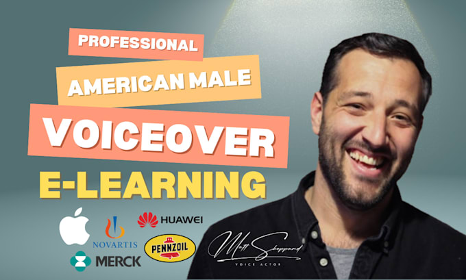 Gig Preview - Record elearning voiceover in neutral american male accent