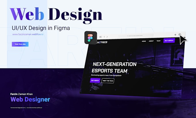 Gig Preview - Design medical, esports website in figma