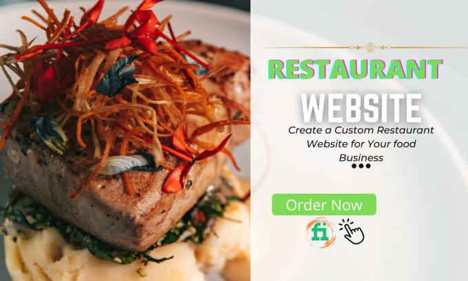 Gig Preview - Create a custom restaurant website for your food business