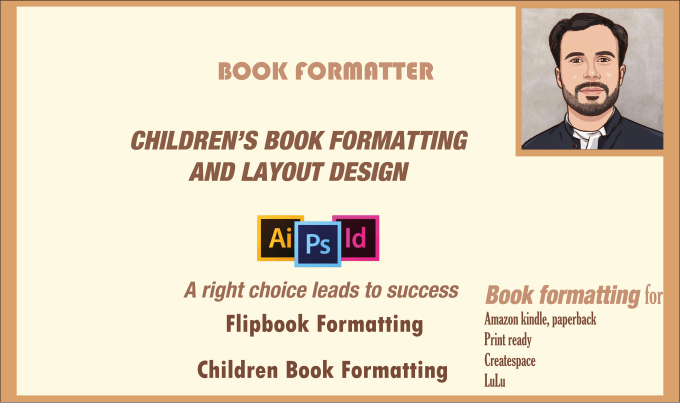 Gig Preview - Be your indesign book designer, typesetter formatter for ebook and print