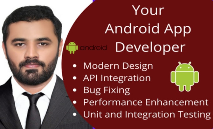 Gig Preview - Do development and design modern UI of android application