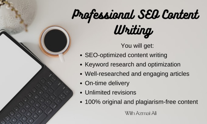 Gig Preview - Be your professional SEO web content writer