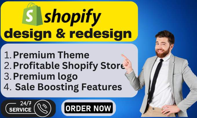 Gig Preview - Redesign shopify store for a better conversion