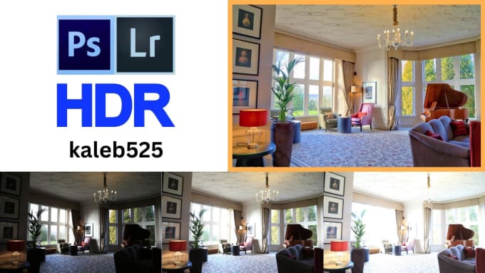 Gig Preview - Hdr edit real estate photos single or multiple bracket exposures