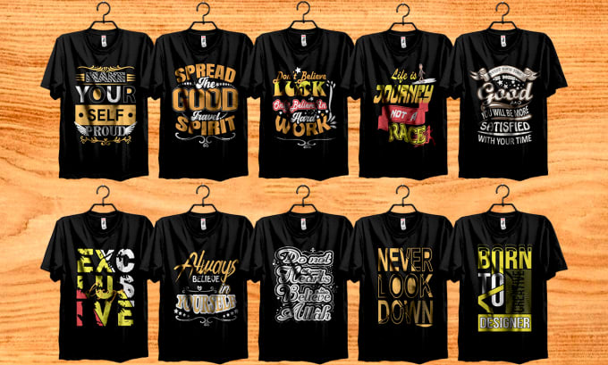 Gig Preview - Create a typography t shirt design for your business