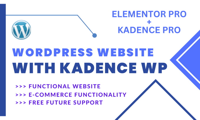 Gig Preview - Develop fast wordpress website with kadence theme