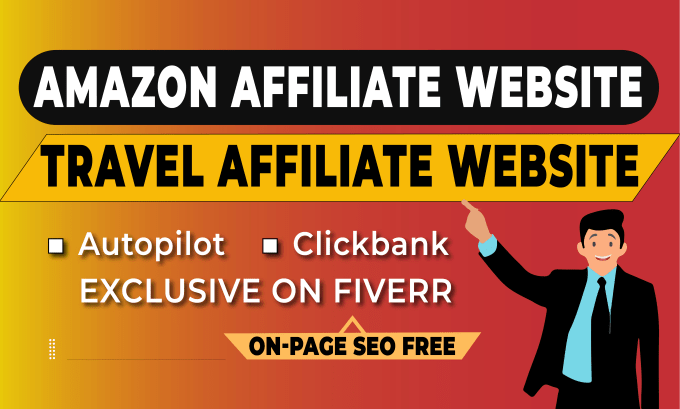 Gig Preview - Develop travel website autopilot ,clickbank amazon,travel affiliate website