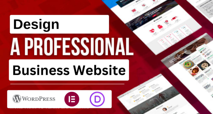 Gig Preview - Design professional wordpress website for your business