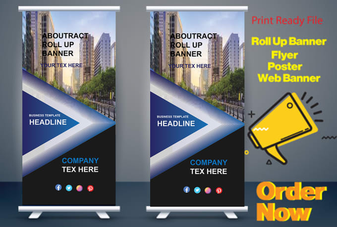 Gig Preview - Design roll up banner