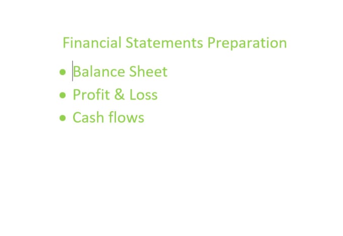 Gig Preview - Make financial statements, do bookkeeping and taxes for you