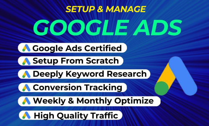 Gig Preview - Be your google ads specialist for adwords search ads, PPC ads management