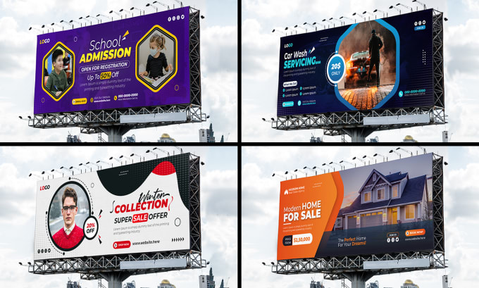 Gig Preview - Design ads banner, billboards, yard sign, signage, street sign, x rollup, vinyl