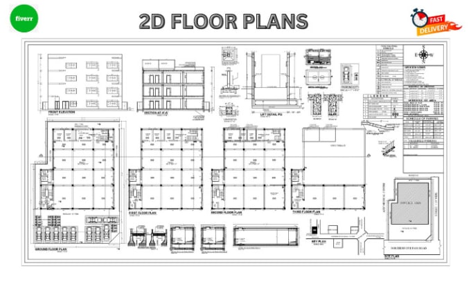 Gig Preview - Draw autocad 2d floor plan, revit architecture plans