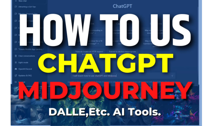 Gig Preview - Teach you how to use chatgpt, midjourney, dalle, and other ai tools effectively