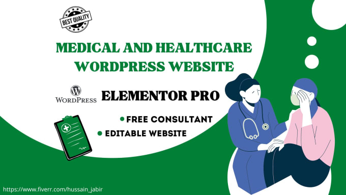 Gig Preview - Design SEO friendly medical and healthcare wordpress website