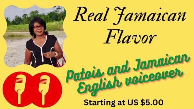 Gig Preview - Be your flavored jamaican voiceover specialist