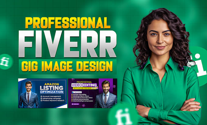 Gig Preview - Design clickable gig picture fiverr gig image and gig cover