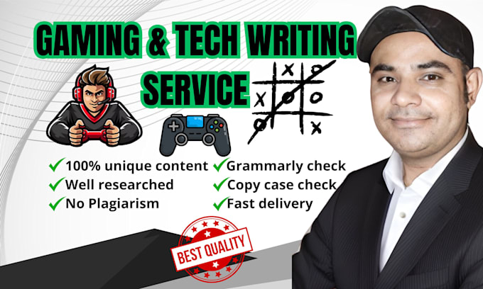 Gig Preview - Write engaging SEO gaming articles and blog posts for video games