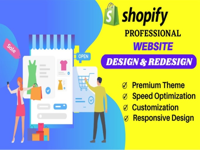 Gig Preview - Create, design and redesign profitable shopify dropshipping store