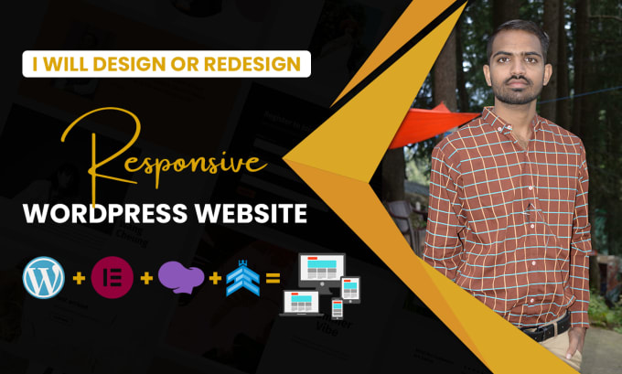 Gig Preview - Create a responsive wordpress website or blogs