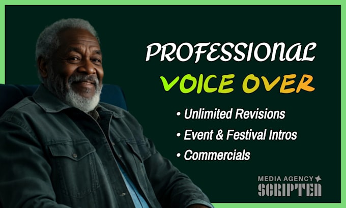 Gig Preview - Produce deep voice over for your intro festival event and commercial ads