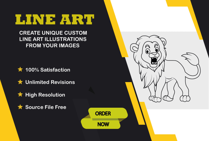 Bestseller - convert your any image into vector line art illustration