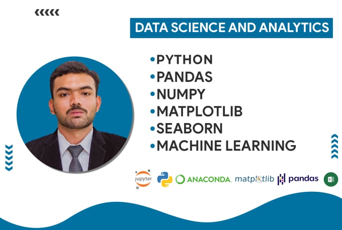 Gig Preview - Data analysis with python, numpy, pandas, matplot, seaborn