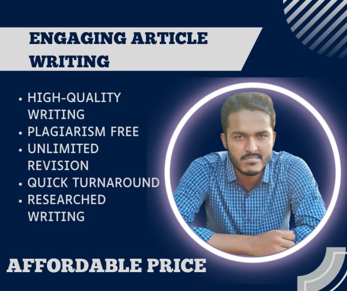 Gig Preview - Do professional article writing for engaging and informative content