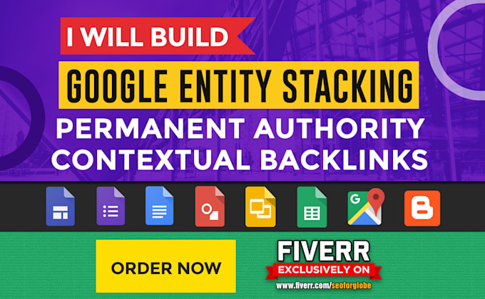 Gig Preview - Our agency will create google entity stacking backlinks to boost your website top ranking