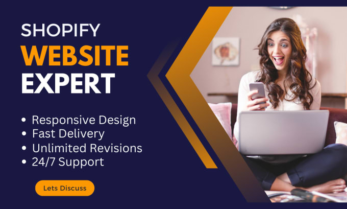 Gig Preview - Do shopify store design, ecommerce website development, and shopify dropshipping