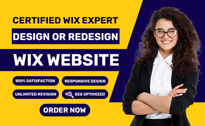 Gig Preview - Wix website design, redesign wix website, wix seo or wix online store