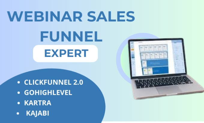 Gig Preview - Webinar sales funnel online course on gohighlevel clickfunnels 2 0 kajabi kartra