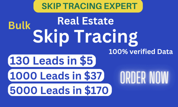 Bestseller - do skip tracing for real estate and skip tracing in bulk