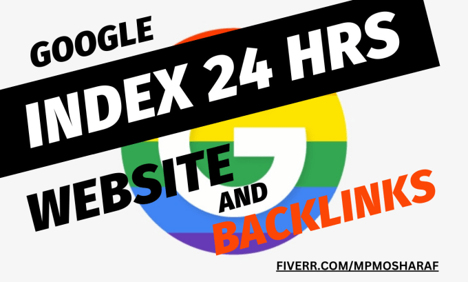 Gig Preview - Index website and backlinks in google with in 24 hours