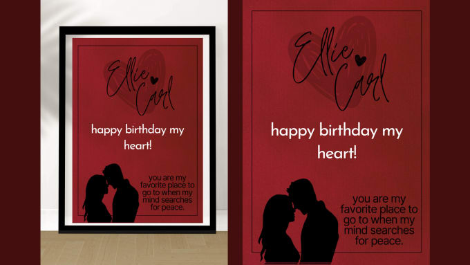 Gig Preview - Do lovely personalized printable birthday gift for your boyfriend or girlfriend