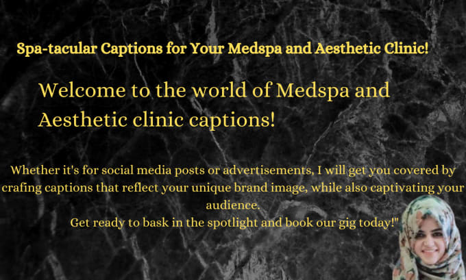 Gig Preview - Write social media content for your medspa