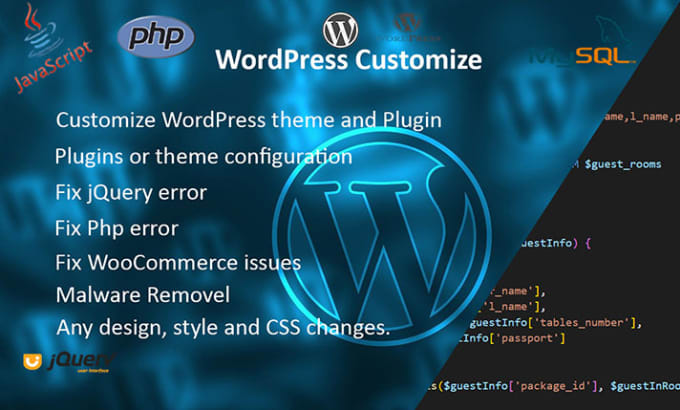 Gig Preview - Customize or develop any wordpress theme or plugins