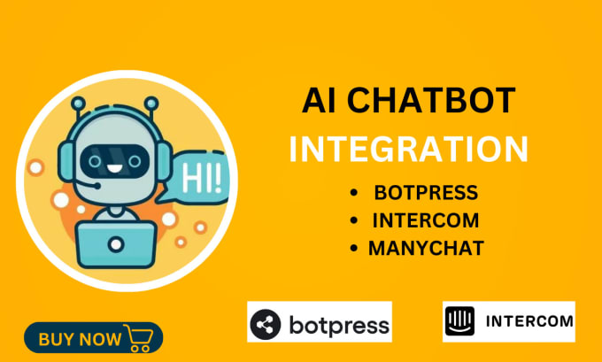 Gig Preview - Do botpress intercom voiceflow manychat ai chatbot live chat botpress expert