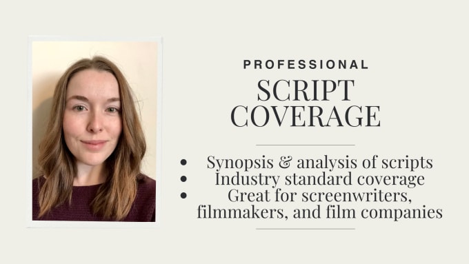 Gig Preview - Provide script coverage for screenplays