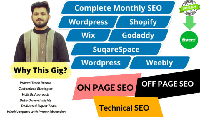 Gig Preview - Provide complete monthly SEO service for top google ranking