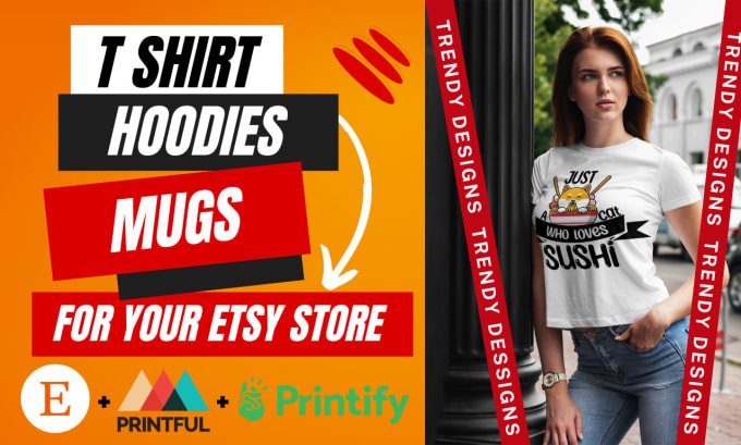 Gig Preview - Create best selling t shirt designs for your etsy store